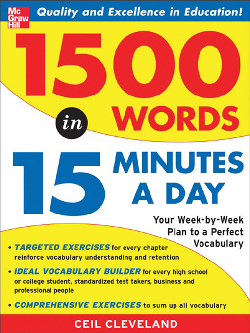 Title details for 1500 Words in 15 Minutes a Day by Ceil Cleveland - Available